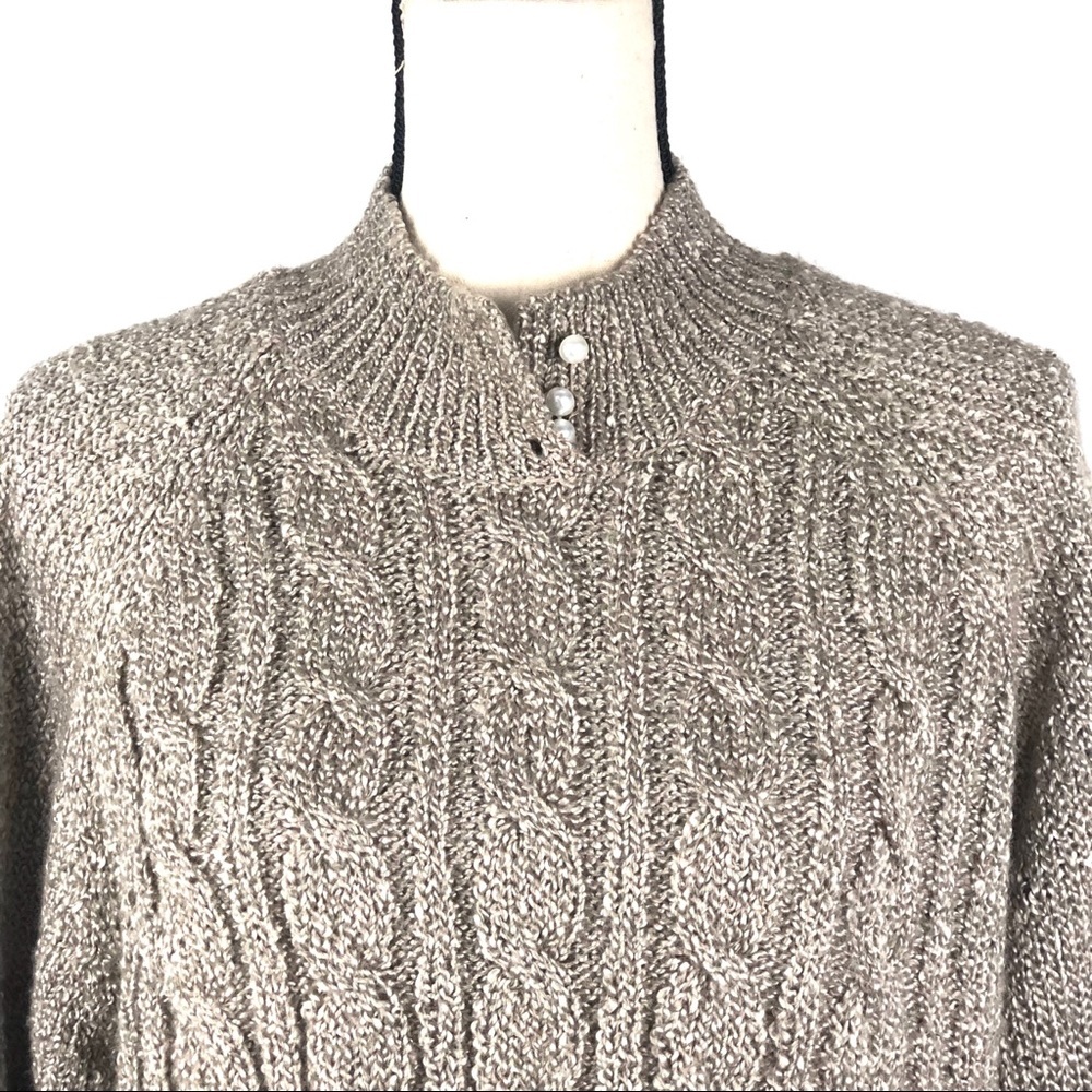 Jennifer Moore Cable Knit Sweater Sz XL